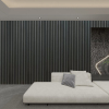 Black Oak Slats Acoustic Flexible Wall Panels
