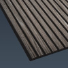 Dark Grey Oak Slats Acoustic Flexible Wall Panels