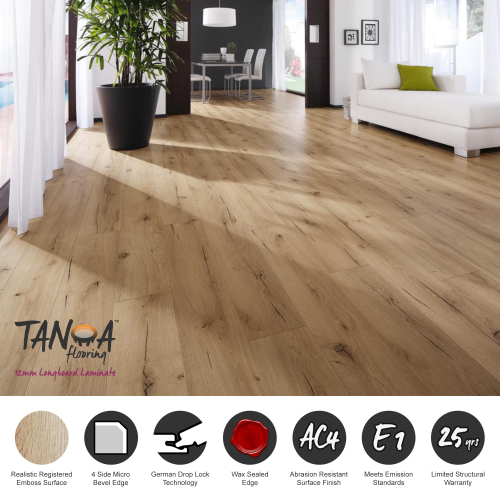 TANOA Flooring - 12mm Longboard Laminate